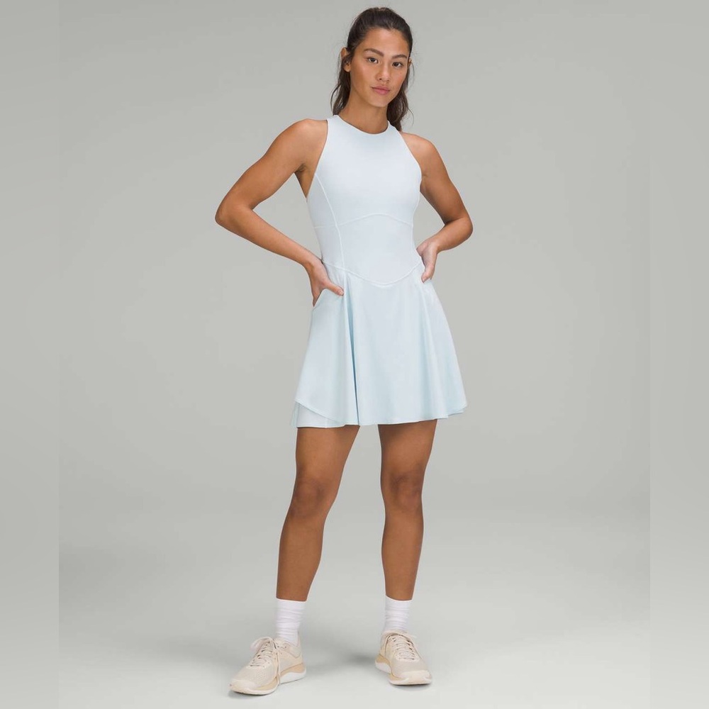 Lululemon Court Crush Tennis Dress Powder Blue sz 12